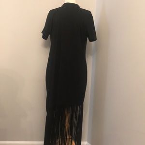 Black fringe dress
